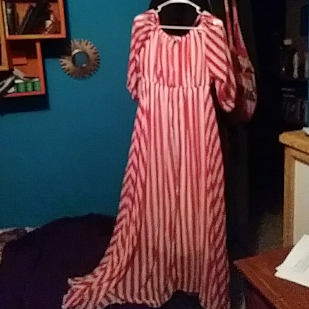 XXL Striped long dress